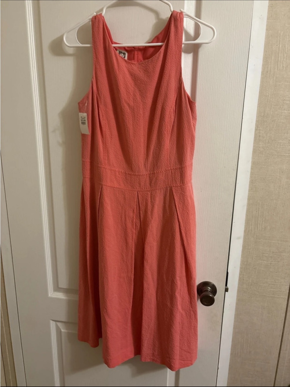 Anne Klein Coral Textured Midi Dress